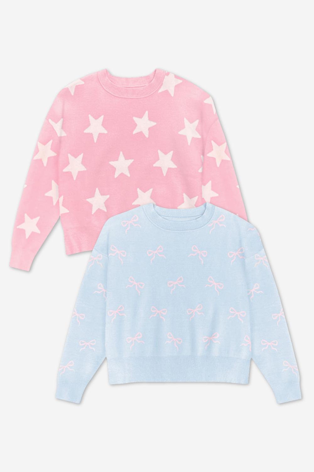 2-Pack Yummy Soft Crew Sweater
