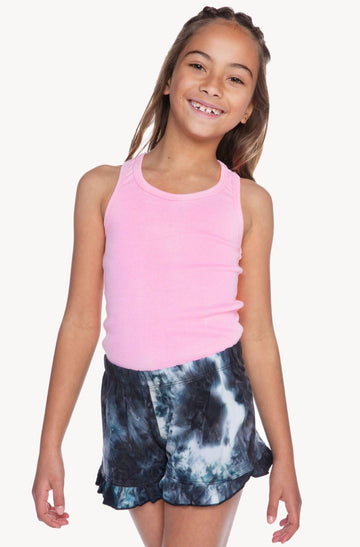 Ribbed Racerback Tank - Pop Pink