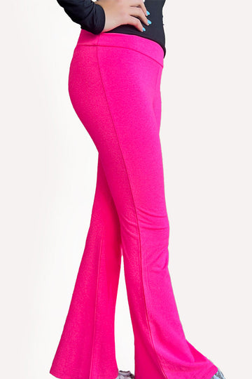 Simply Soft Luxe Flare Legging - Neon Pink