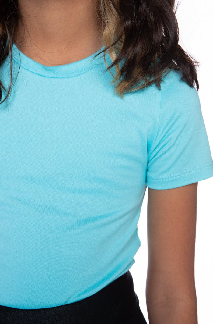 Simply Soft Short Sleeve Fitted Tee - Tropical Aqua