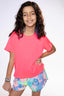 Simply Soft Short Sleeve Easy Tee - Neon Watermelon