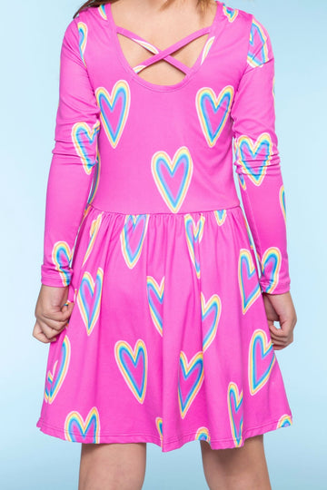 Simply Soft Long Sleeve Be Happy Dress