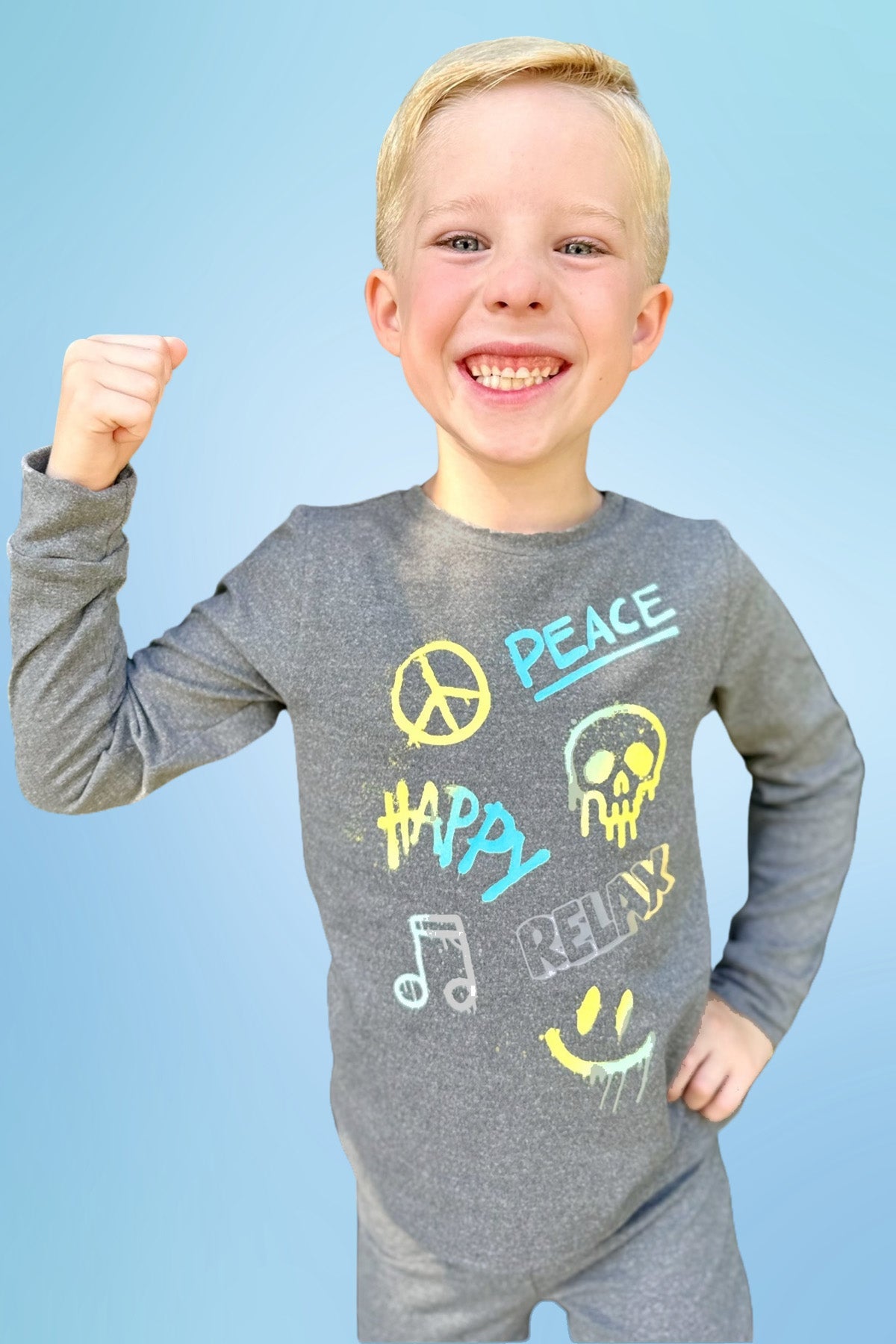 Simply Soft Long Sleeve Crew & Slim Lounge Bottom