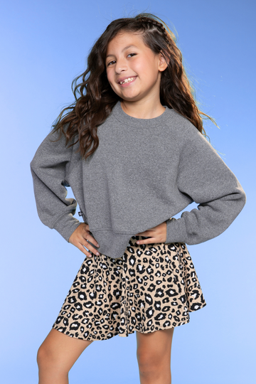 Simply Soft Skort - Taupe Leopard