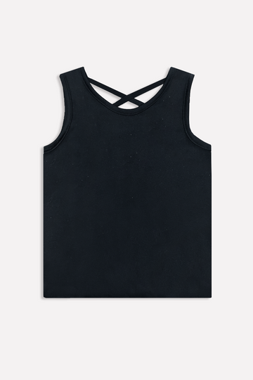 Simply Soft Cross-Back Tank - Black