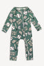 Simply Soft Footless Onesie - Hunter Green Baseball