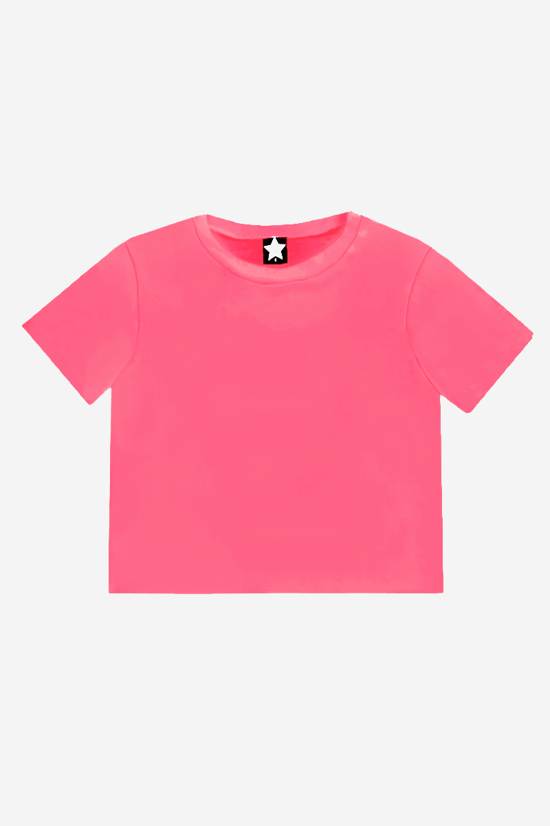 Simply Soft Short Sleeve Easy Tee - Neon Watermelon