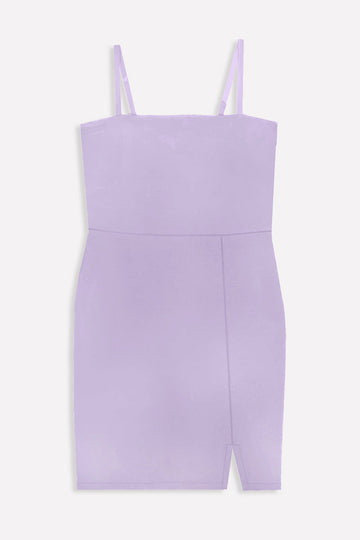 Strappy Fitted Dress - Ice Lilac - Ice Lilac