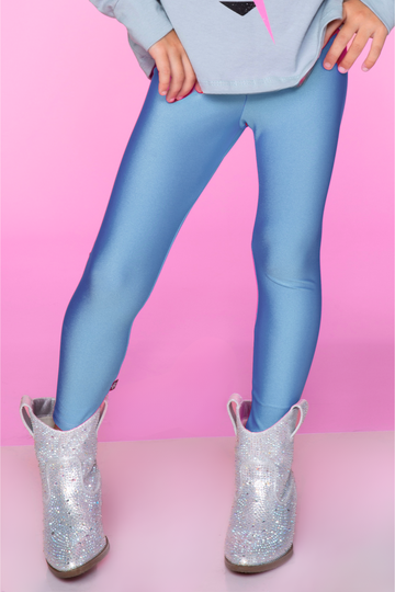 High Shine Long Legging - Denim Blue - Denim Blue