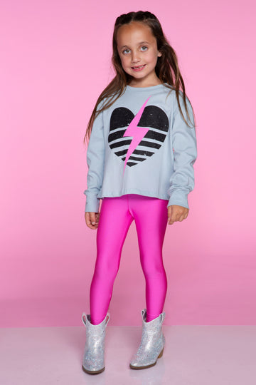 High Shine Long Legging - Hot Pink