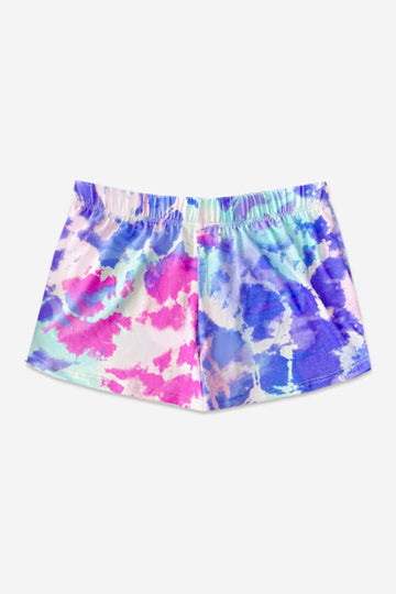 Simply Soft Dolphin Short - Spring Watercolor Tie Dye - Spring Watercolor Tie Dye