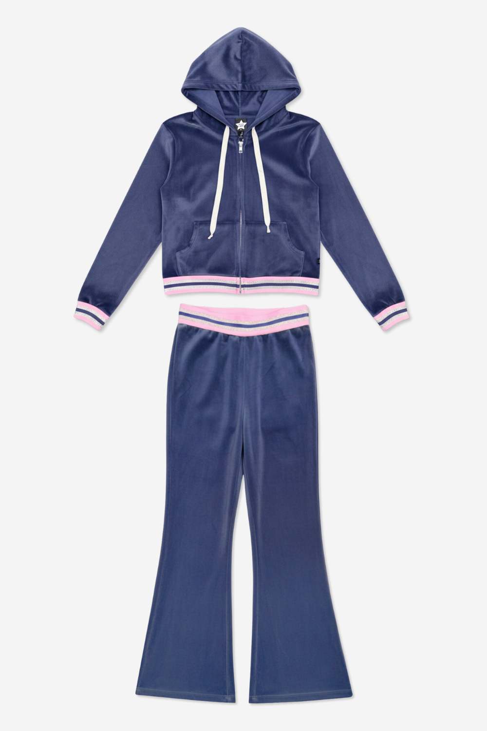 Pack Velour Hoodie & Flare Set