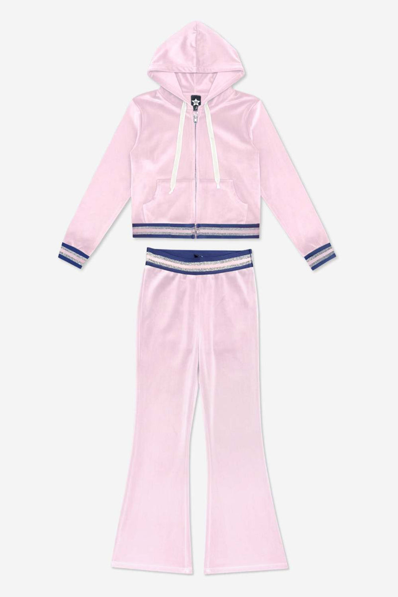 Pack Velour Hoodie & Flare Set