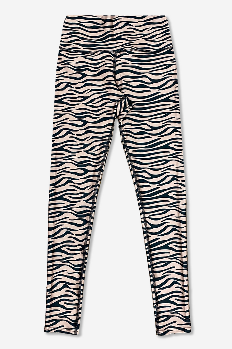 Women's High Shine Long Legging - Taupe Tiger