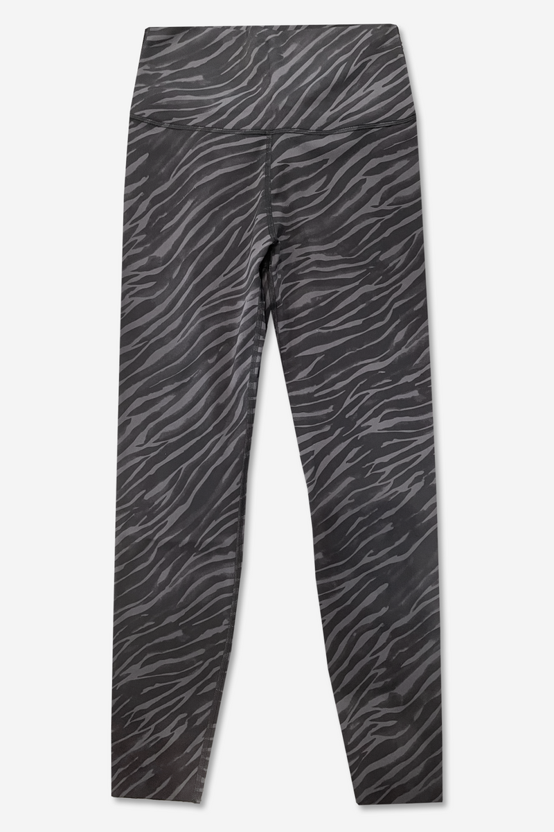 Women's Matte Flex High Waist Long Legging - Zebra