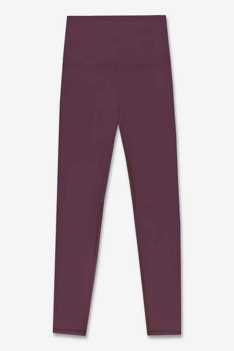 Women's Matte Flex Super High Waist Long Legging - Maroon