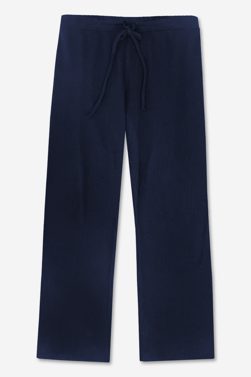 Women's Waffle Knit Karate Pant - Navy