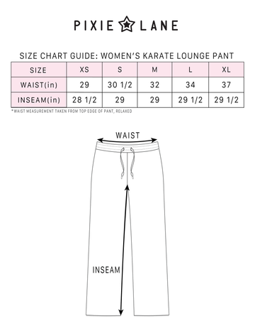 Women's Waffle Knit Karate Pant - Navy