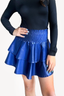 Smocked Skirt - Navy Liquid